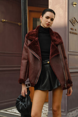 Zipper Belted Soft Fleece Jacket