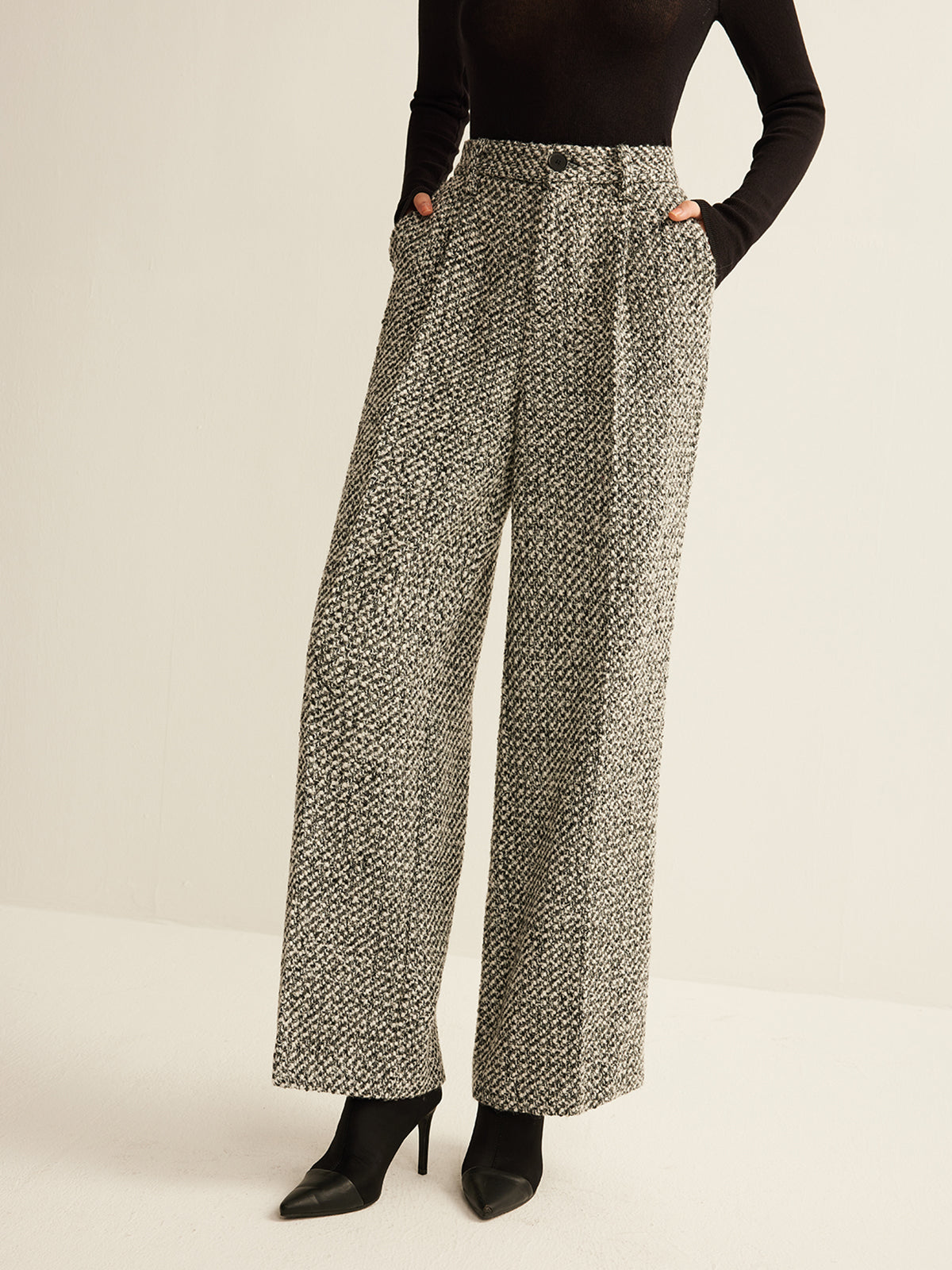 Wool-Blend Tweed Pants - Image 2