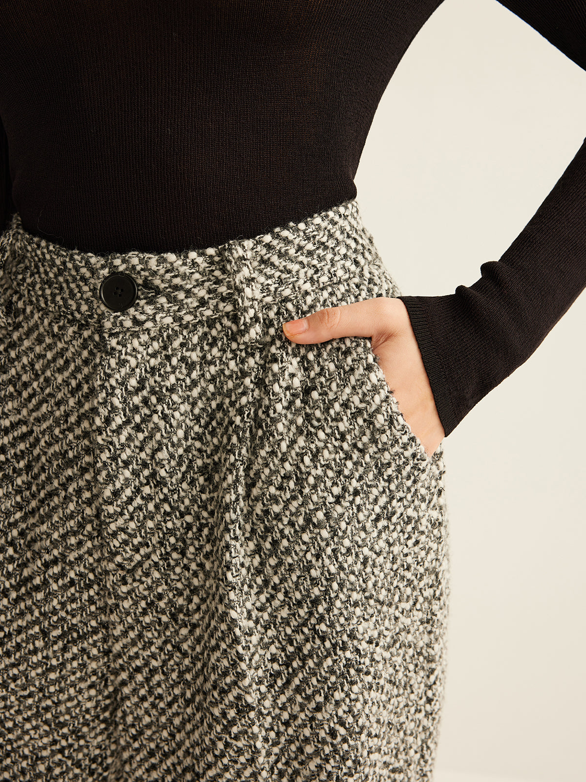 Wool-Blend Tweed Pants - Image 3