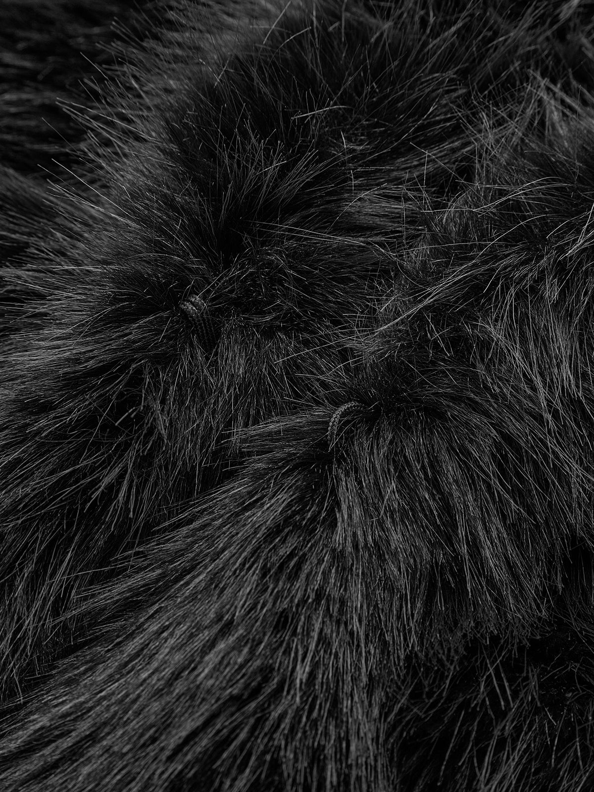 Solid Faux Fur Collar Jacket - Image 6