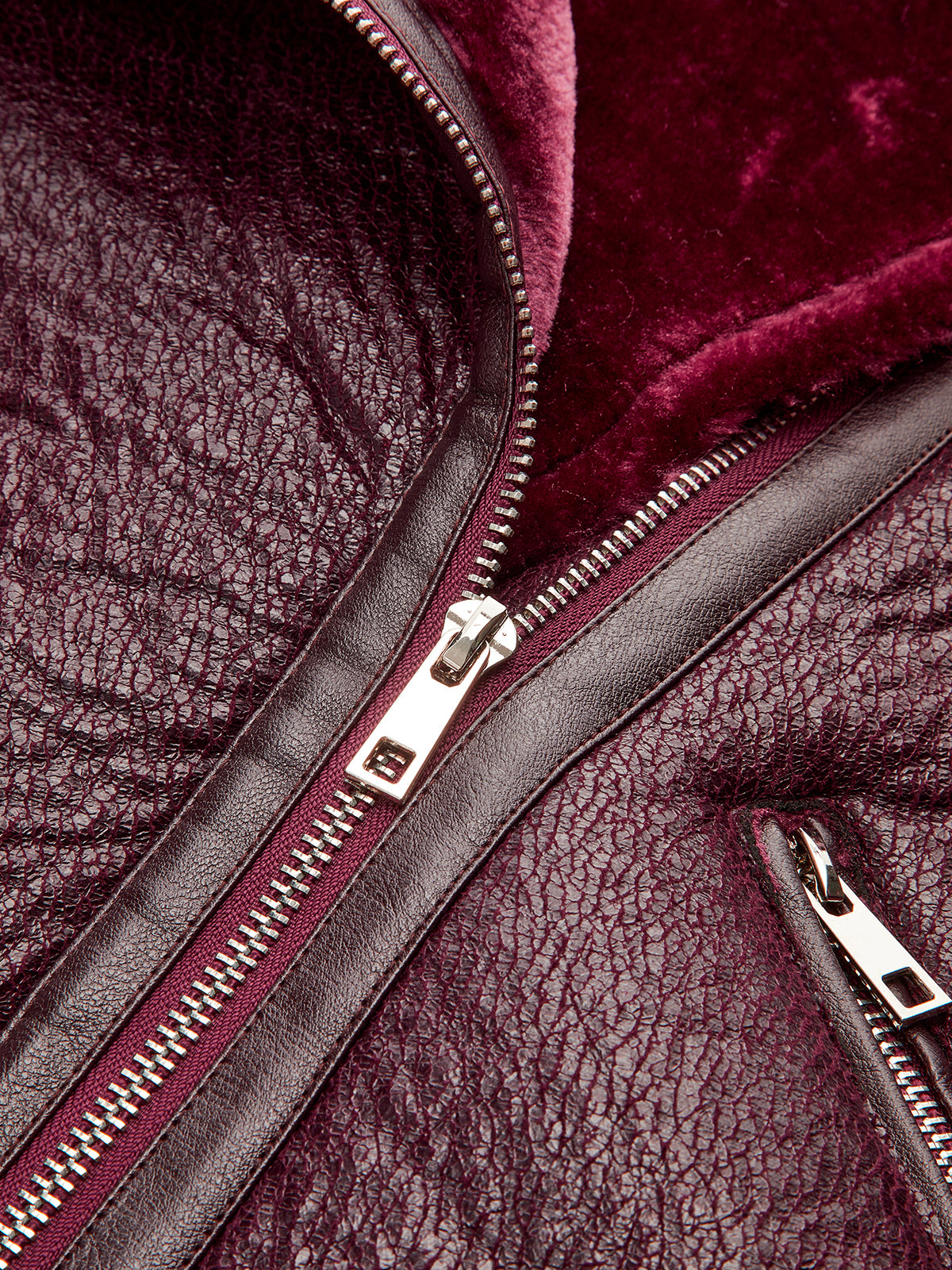 Zipper Belted Soft Fleece Jacket - Image 8