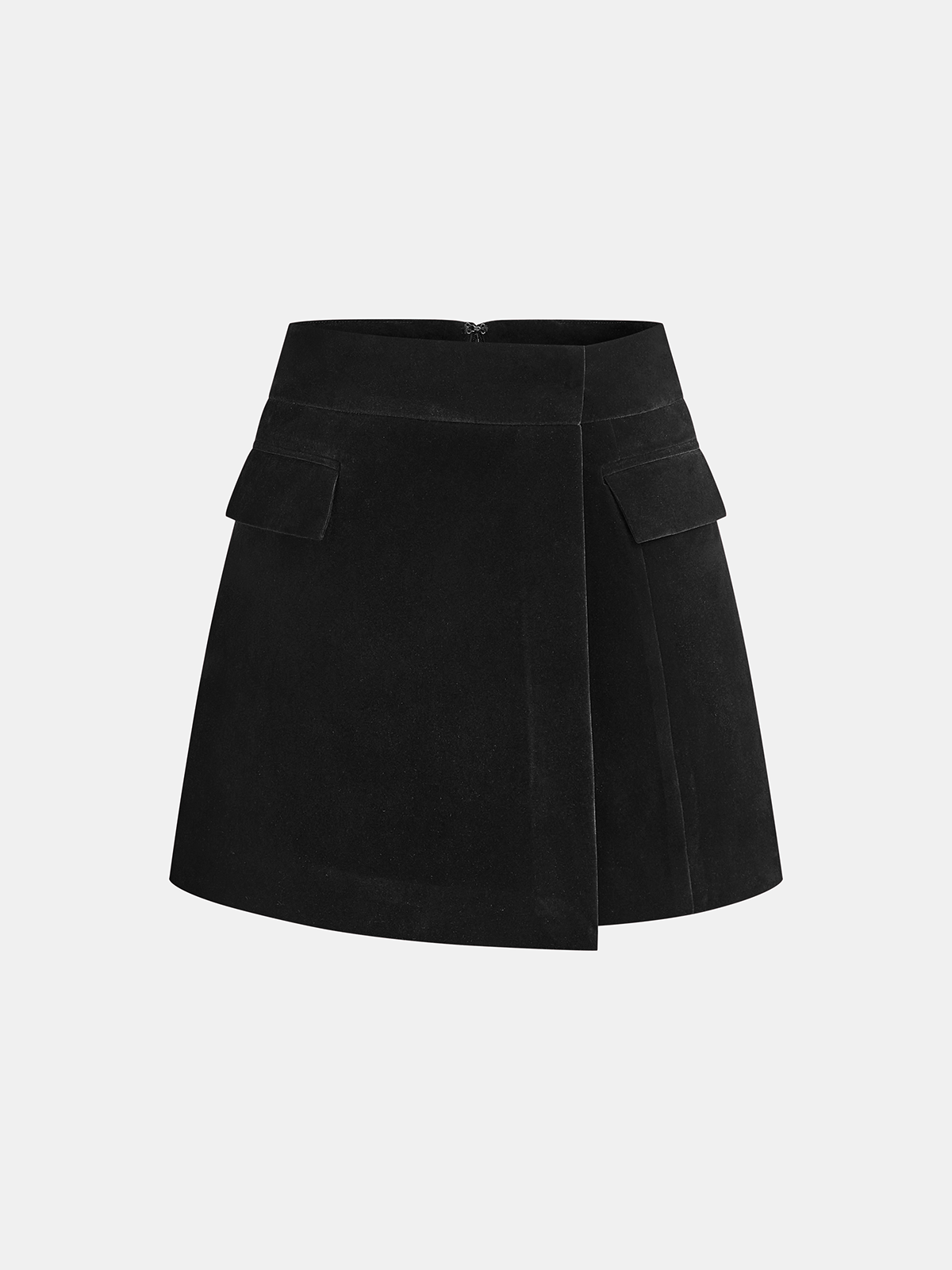Corduroy Asymmetric Mini Skirt - Image 5