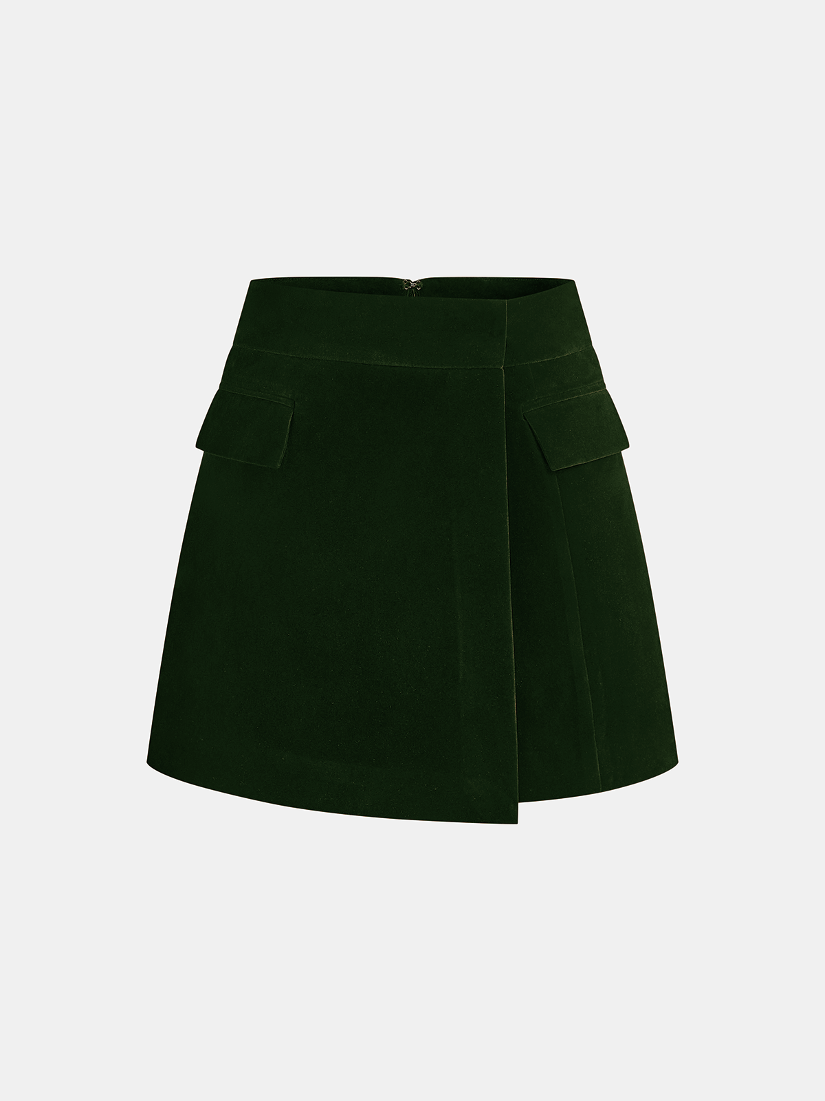 Corduroy Asymmetric Mini Skirt - Image 6