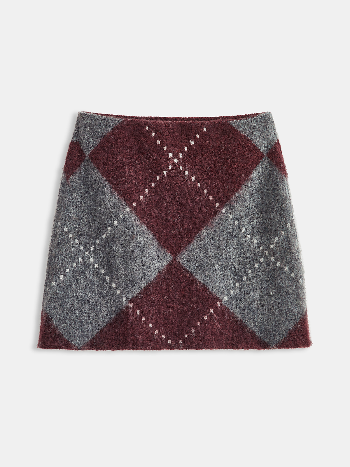 Argyle Wool-Blend Mini Skirt - Image 7