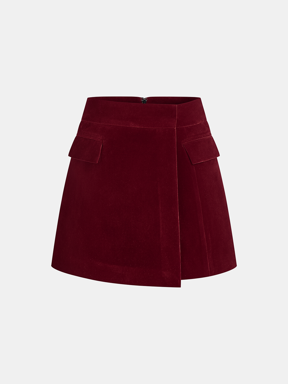 Corduroy Asymmetric Mini Skirt - Image 7
